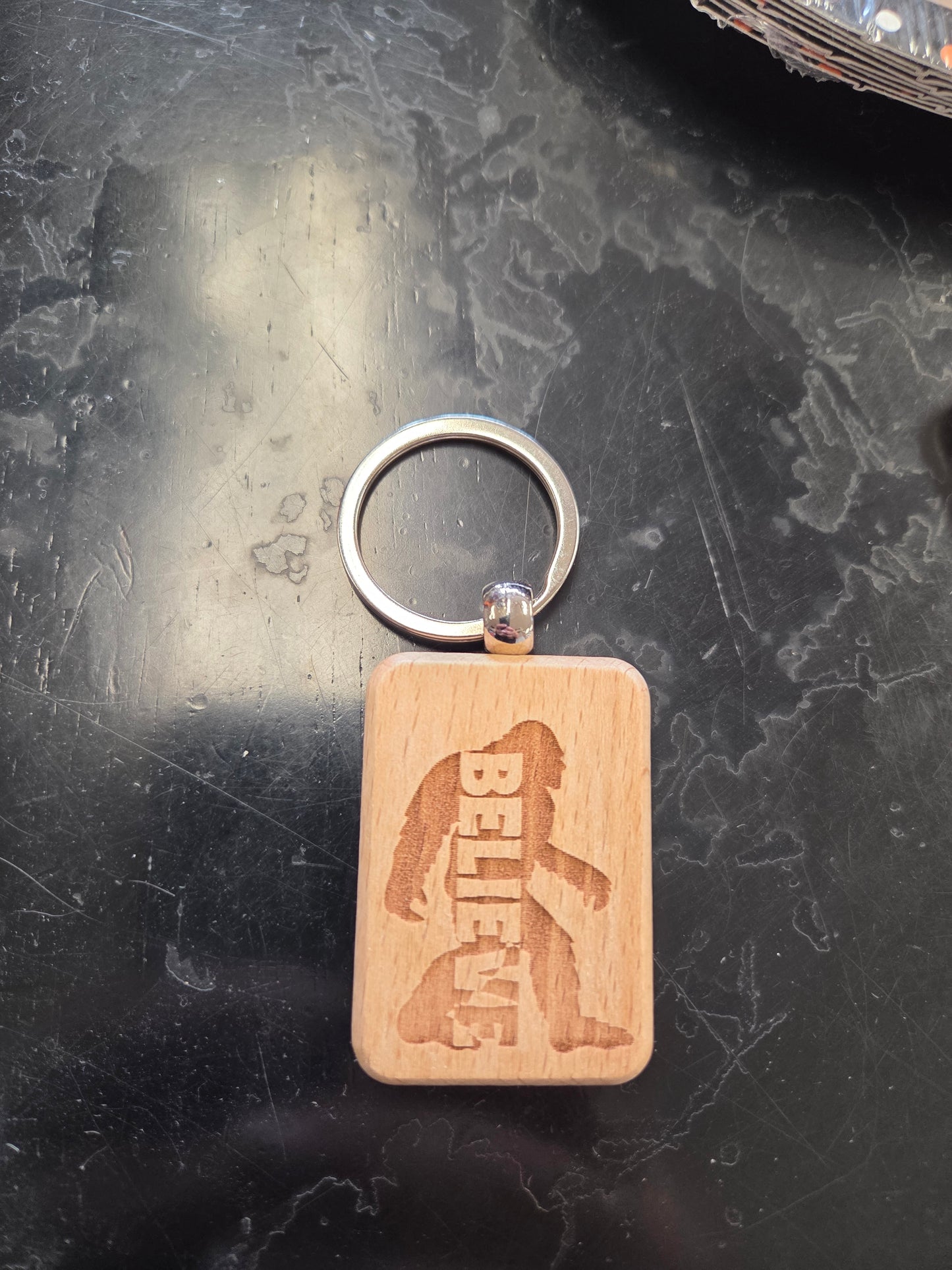 Bigfoot Believe Keychain